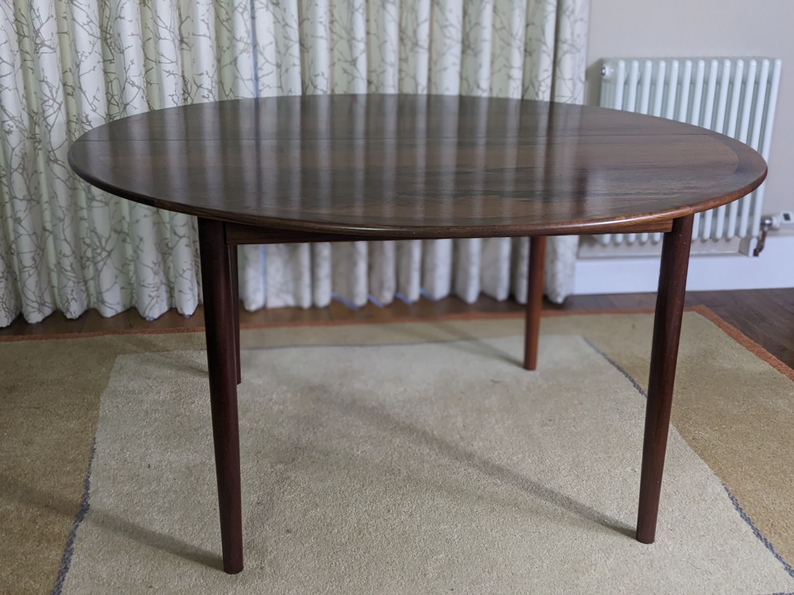 Rare Grete Jalk Rosewood Circular Table Mid Century Danish For Mobelfabrik. Cites Article 10 In Place. photo for sale