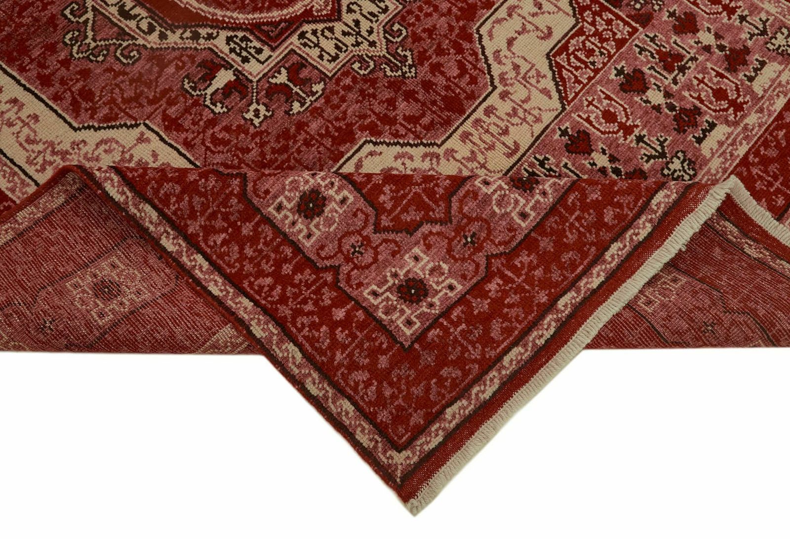 6x8 Red Oushak Rug, Oriental photo vinterior