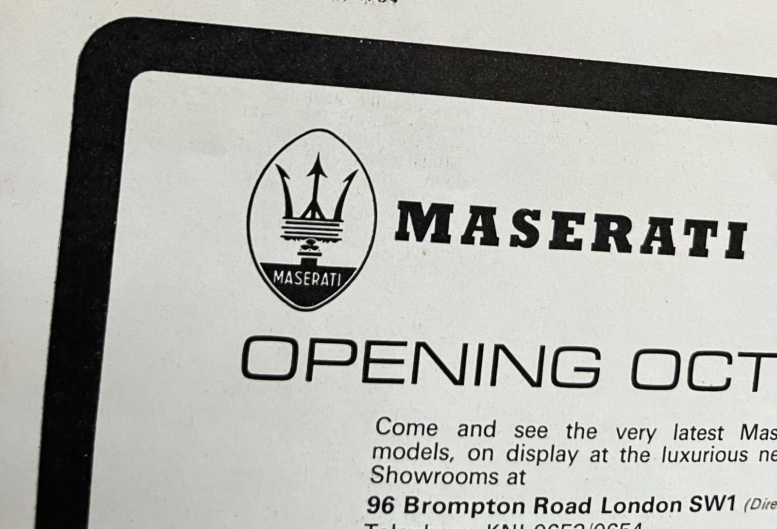Alfa Romeo / Maserati / Bmw Original Advertising Print 1964 photo Art
