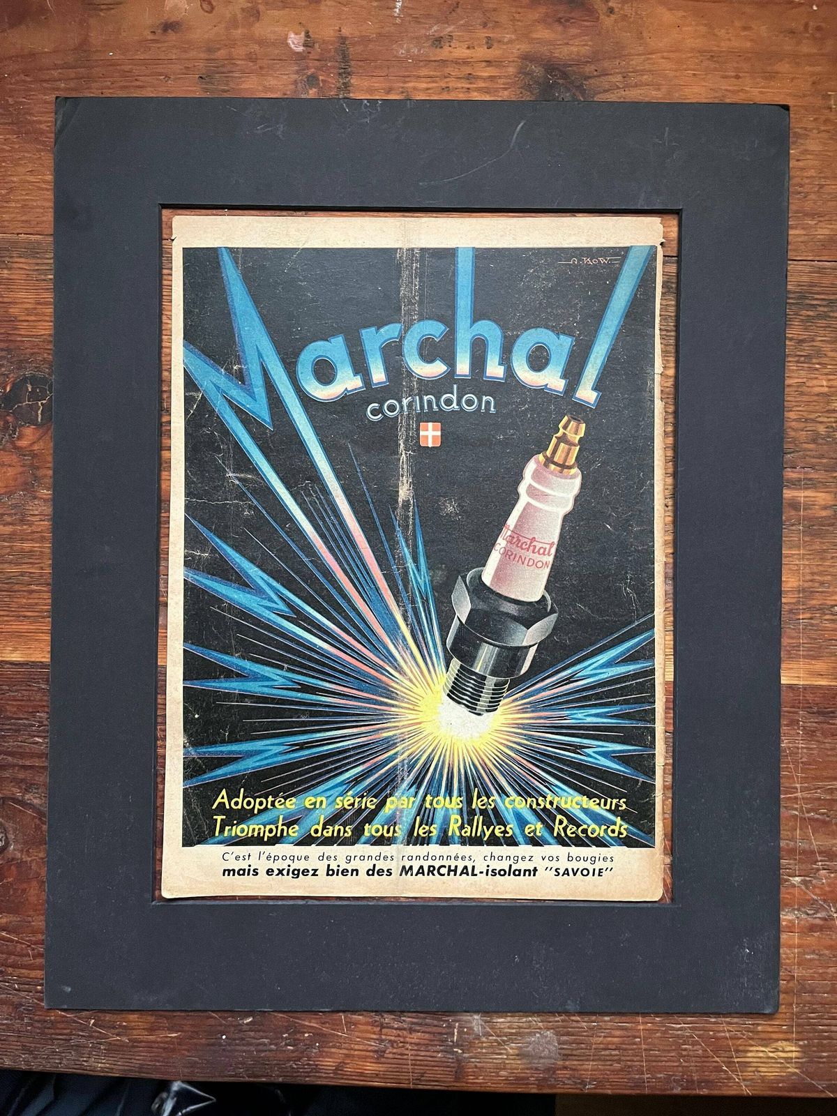 Vintage Marchal French Advertisement C1953