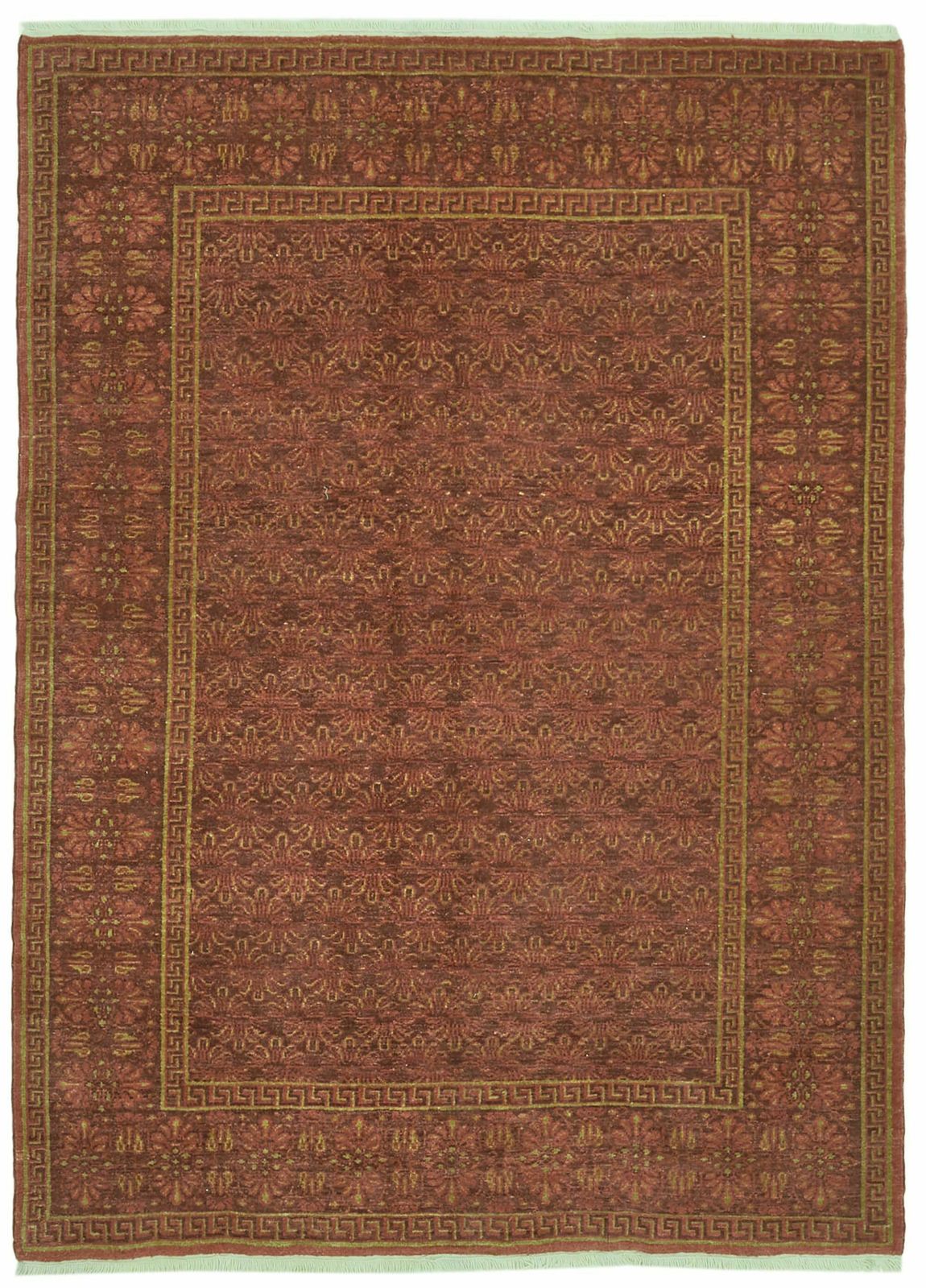 7x9 Red Oushak Rug, Oriental
