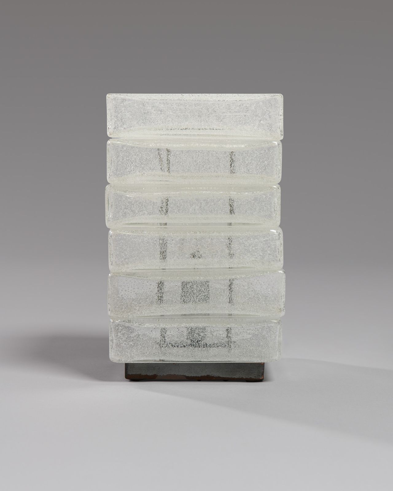 Carlo Nason, Table Lamp In 'Pulegoso' Glass, Murano, Late 1960s photo furniture