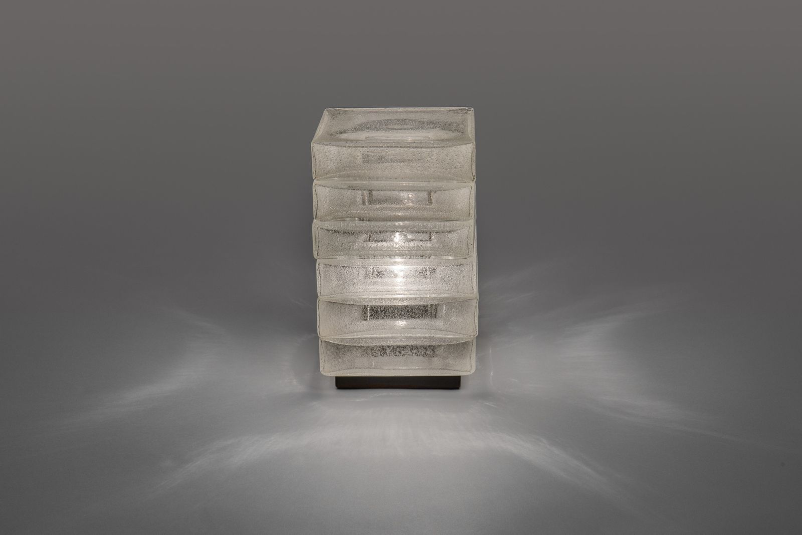 Carlo Nason, Table Lamp In 'Pulegoso' Glass, Murano, Late 1960s photo vinterior