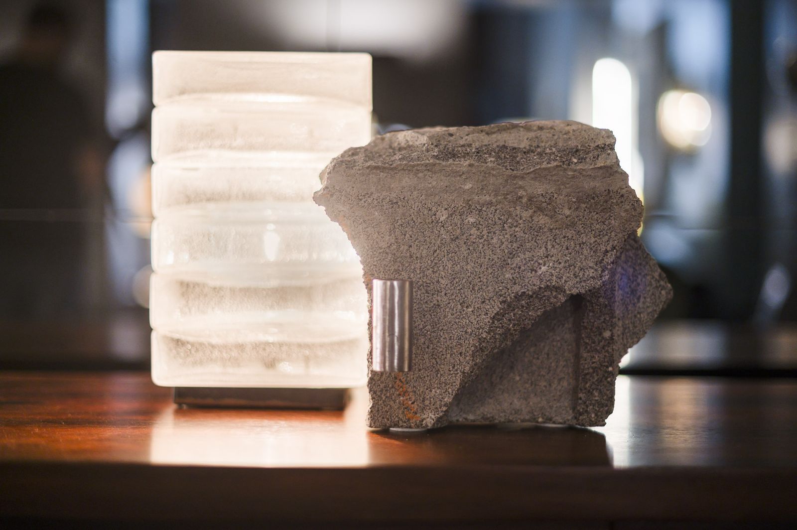 Carlo Nason, Table Lamp In 'Pulegoso' Glass, Murano, Late 1960s photo buy