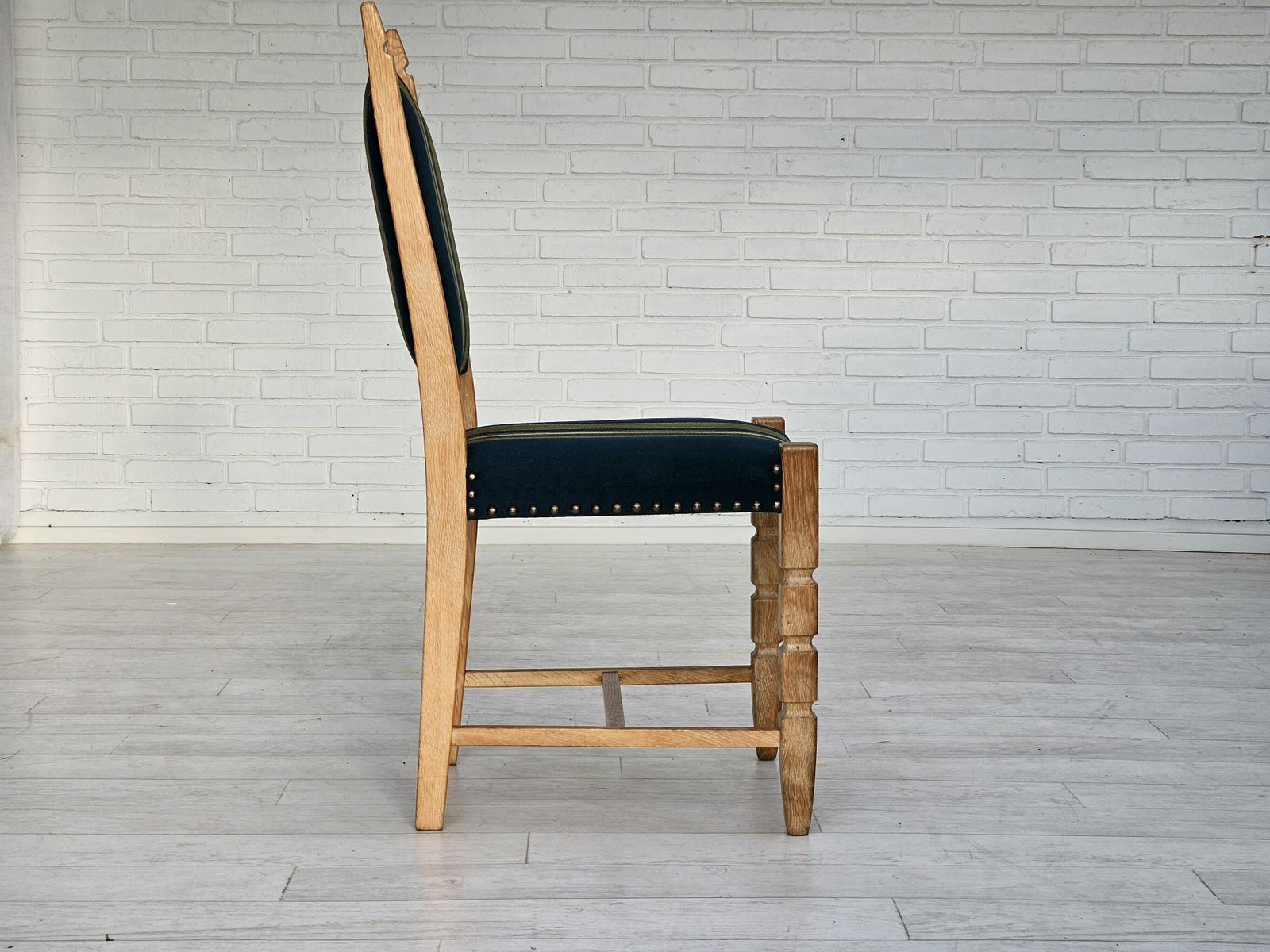 1290.0 1970s, Set 6 Pcs Of Danish Dinning Chairs, Original Good Condition, Furniture Wool. photo