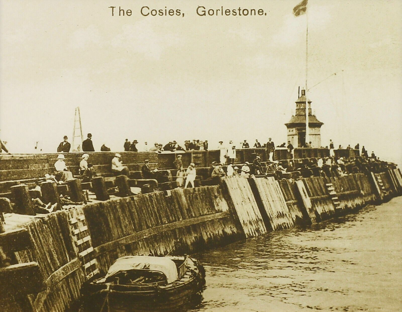 Print Of A Photograph Circa 1900. The Cosies, Gorlestone. photo furniture