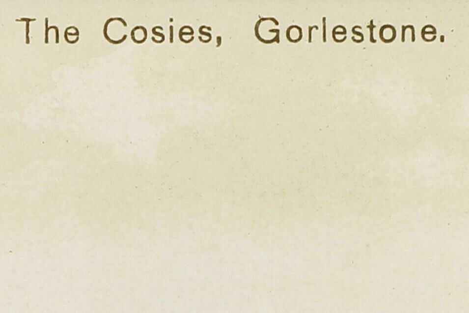 Print Of A Photograph Circa 1900. The Cosies, Gorlestone. photo for sale