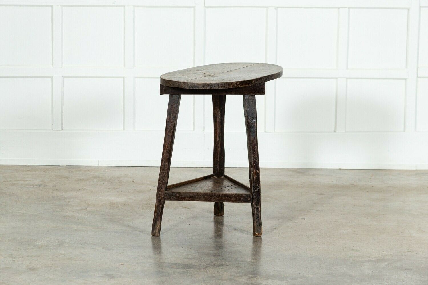 photo for sale 19thc English Vernacular Fruitwood Cricket / Tavern Table