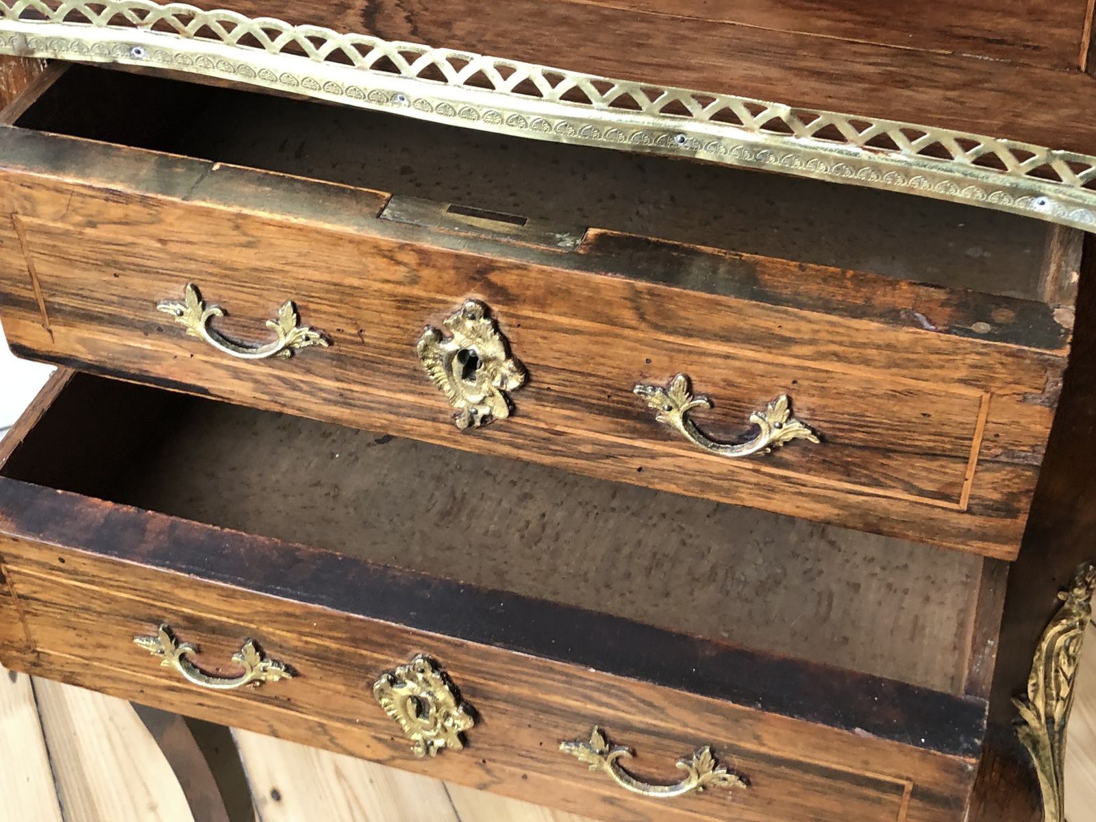 A Mid To Late 1800s Louisxv Style French Marquetry Side Table. photo buy