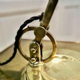 Superb Art Deco Articulated Bankers Brass Desk Lamp, photo vintage