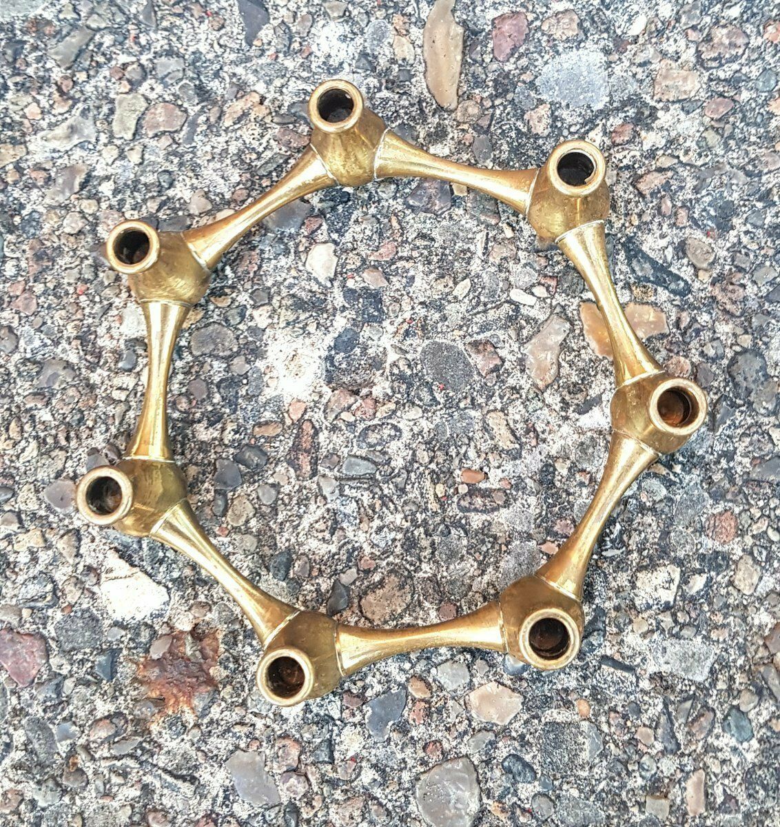 Danish Brass Candleholders By Jens Quistgaard From Dansk Design 1960s Set Of 2