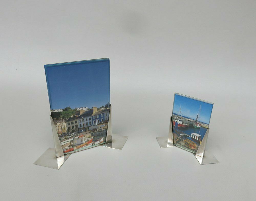 Art Deco Silver Plated Photo Frames From Wmf, 1930s, Set Of 2 photo for sale