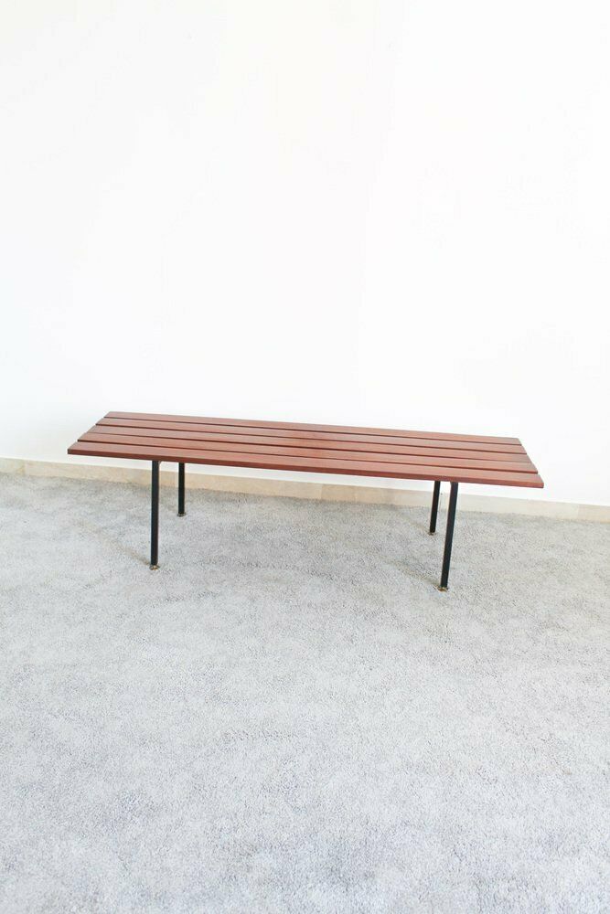 photo for sale Bench In Rosewood And Metal, Italy, 1970s