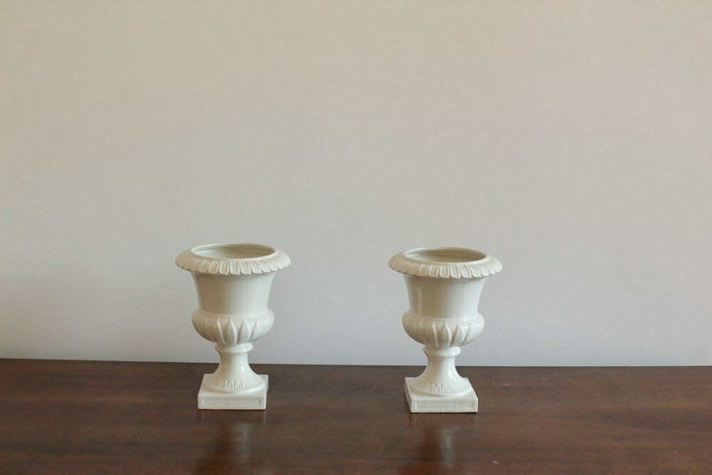Lacquered Ceramic Vases From Capuani Este, Italy, Late 19th Century, Set Of 2 photo buy