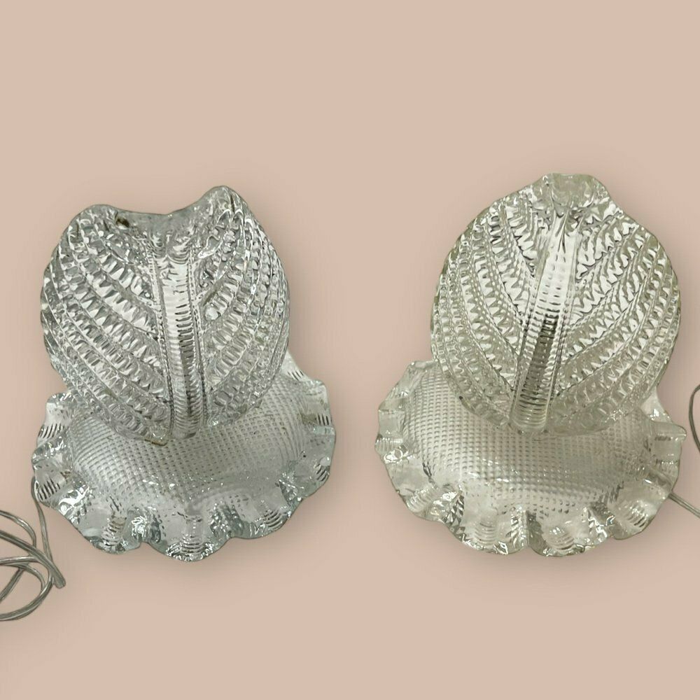 Lighting Murano Glass Table Lamps By Ercole Barovier, 1940s, Set Of 2 photo