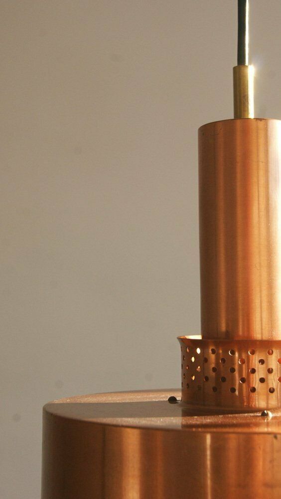 Copper T292 Ceiling Lamp By Hans Agne Jakobsson For Hans Agne Jakobsson Ab Markaryd, 1950s photo for sale