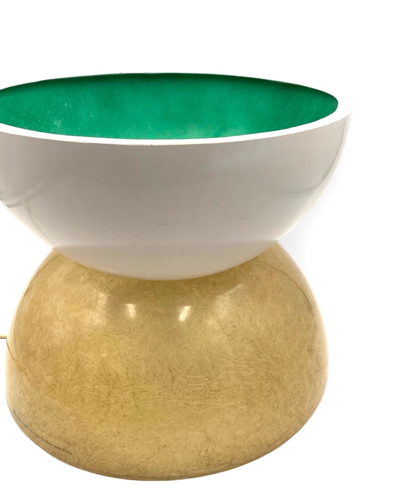 photo vinterior Planter / Pot Fiberglass Lamp, Luci Milano Italy, 1970s