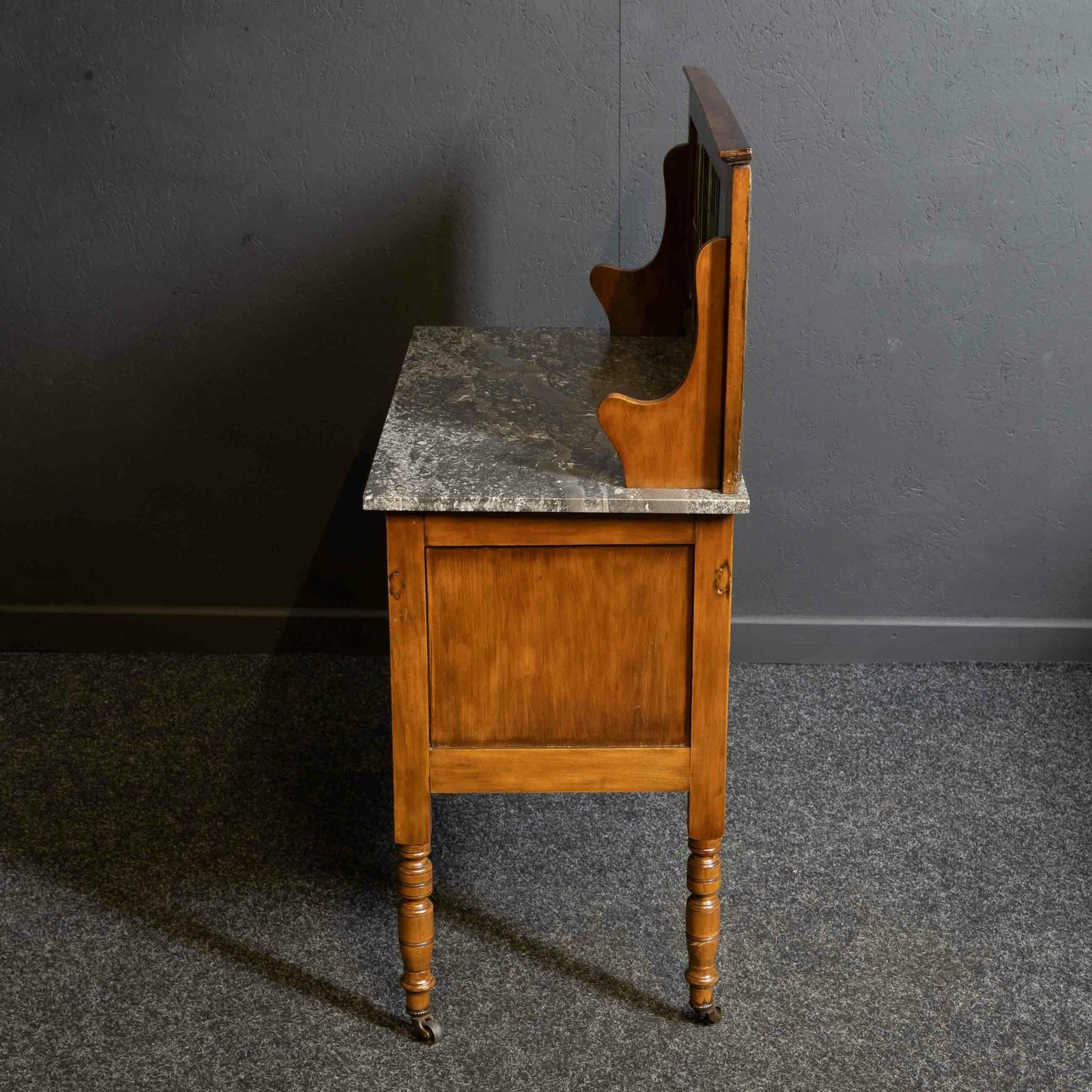 Late Victorian Walnut Washstand photo Furniture