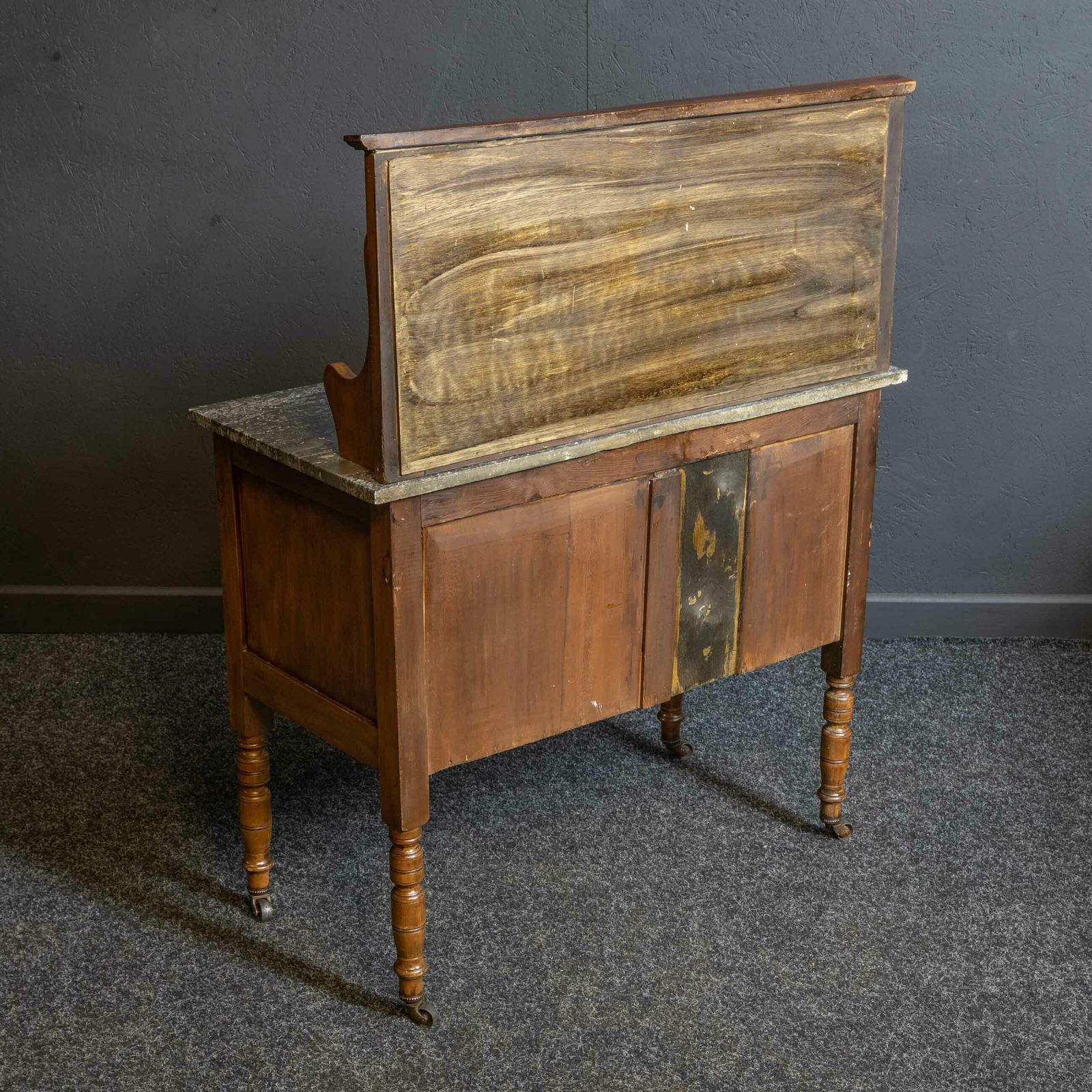 Late Victorian Walnut Washstand photo vintage