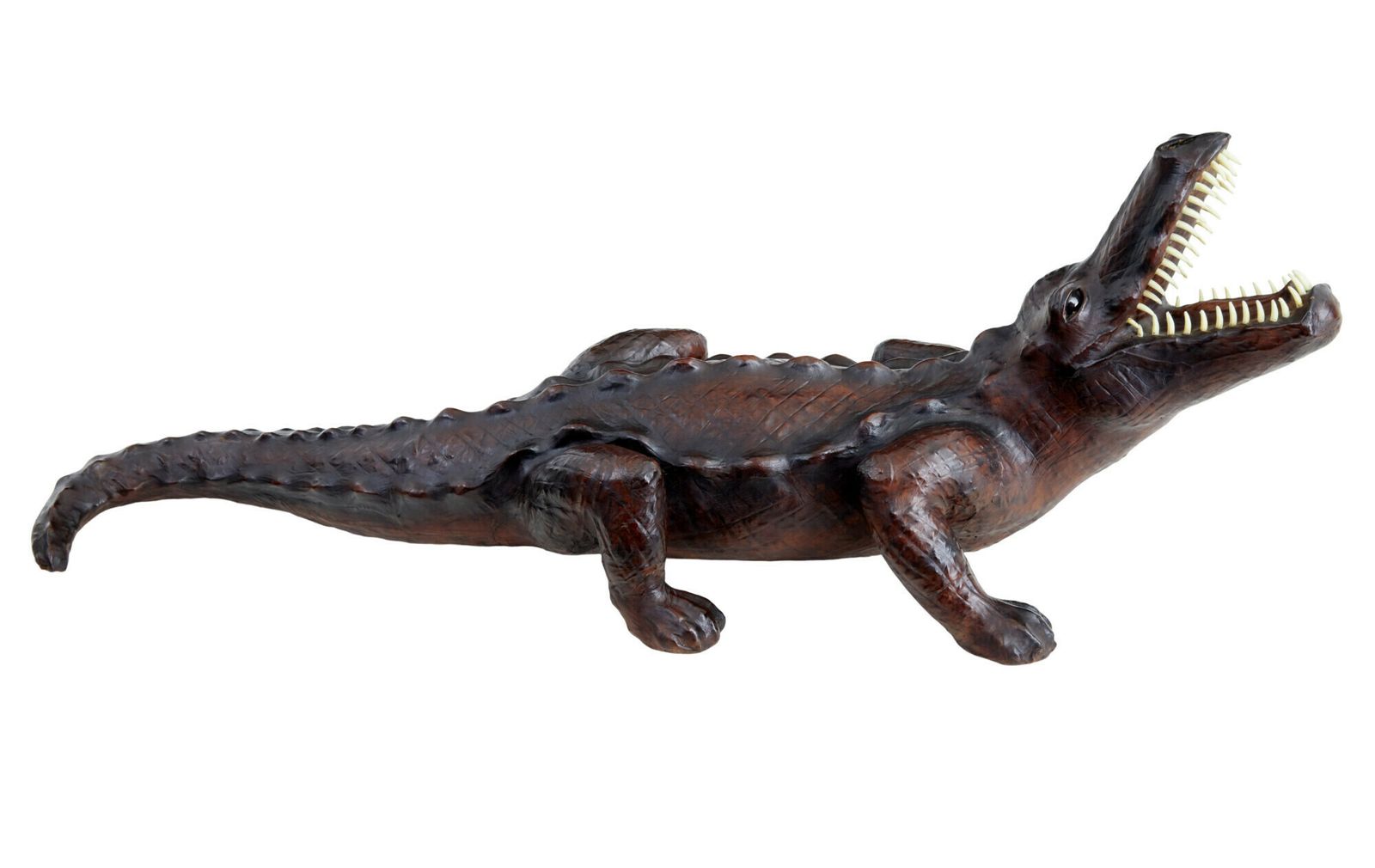 20th Century Decorative Leather Model Of A Crocodile photo Art