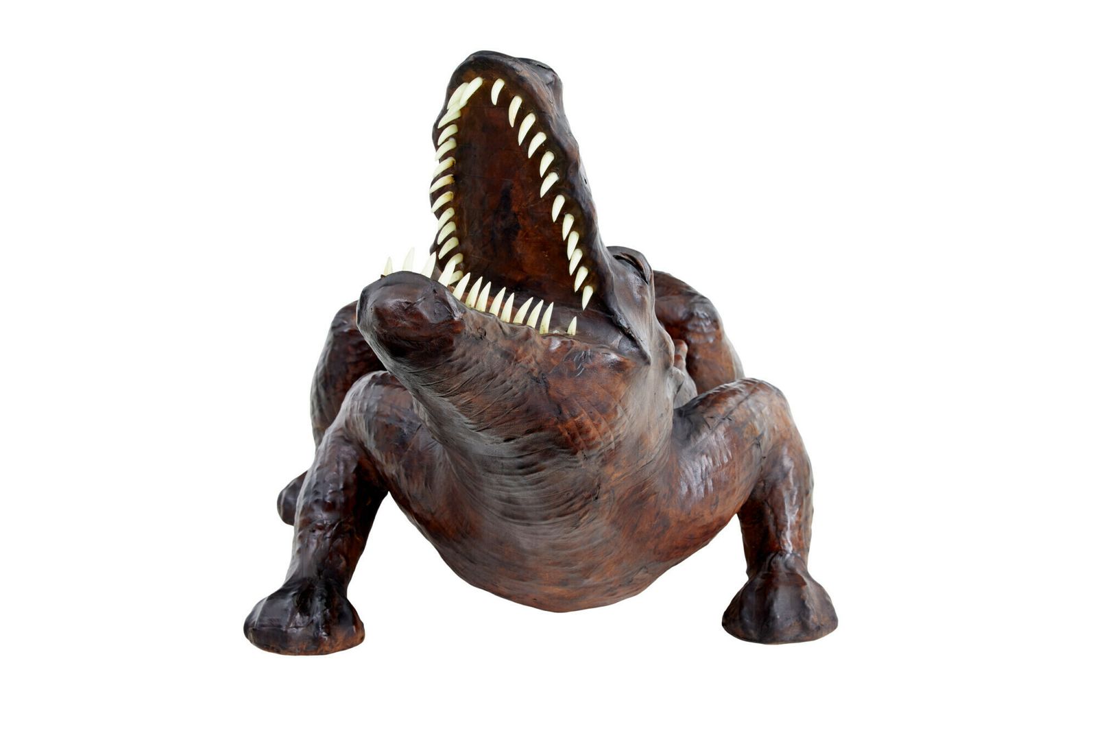 photo furniture 20th Century Decorative Leather Model Of A Crocodile
