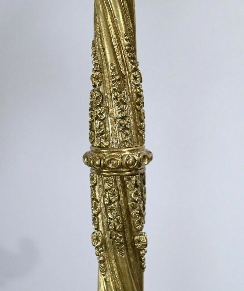 2130.6048386099997 Pair Of Golden Bronze Candlabers, Restoration – Early 19th photo