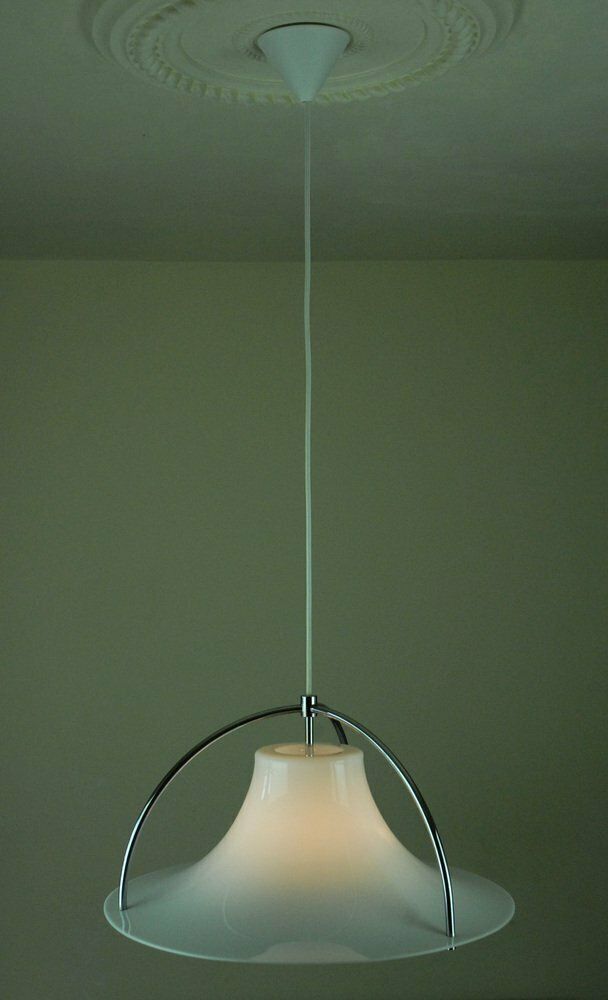 photo furniture Single Pendant Lamp By Jo Hammerborg For Fog & Mørup, Denmark, 1970s