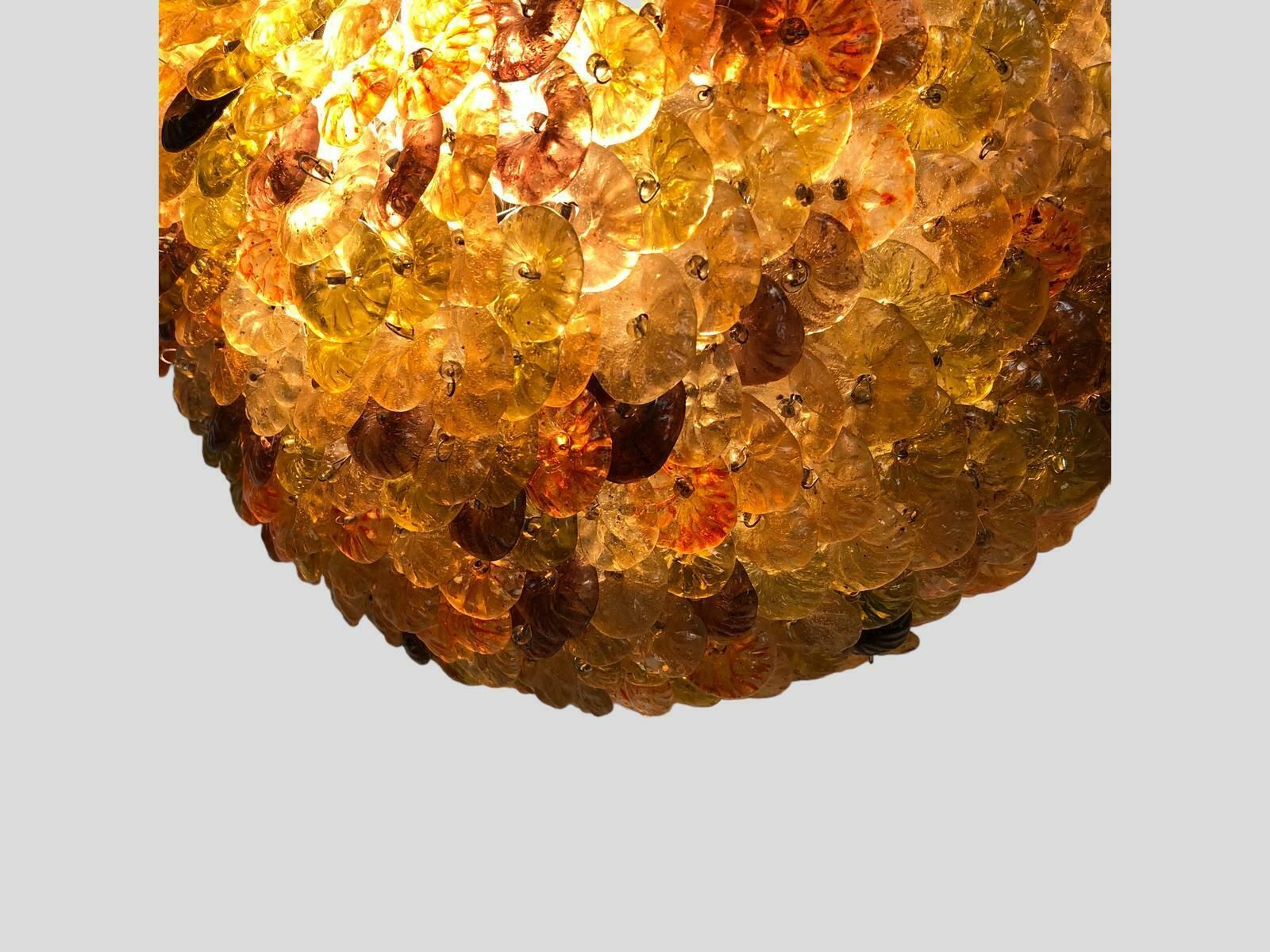 Lighting Murano Glass Florets Clusters Ceiling Lights 8 Available photo