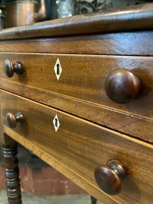 1499.0 Georgian Mahogany Baby Pembroke Table Circa 1800 photo