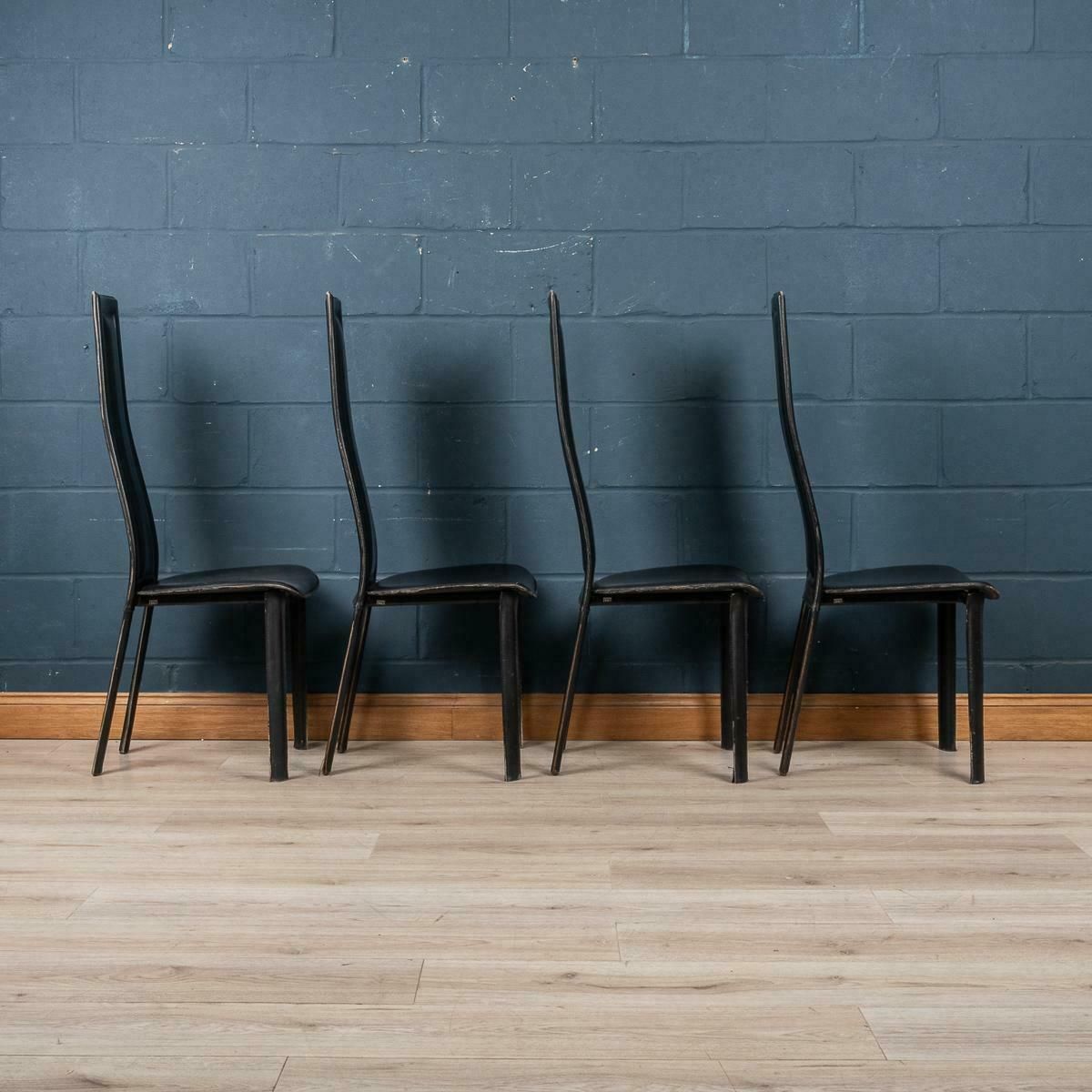20th Century Italian Set Of Four Dining Chairs By Giorgio Cattelan For Emmepi photo vinterior