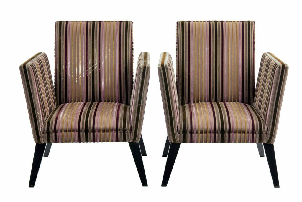 Pair Of Contemporary Lounge Armchairs
