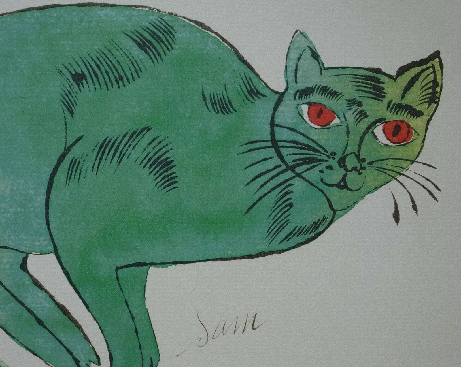 Fine Pop Art Limited Edition Print   Illustration   Cat, Andy Warhol, Signed & Numbered photo for sale