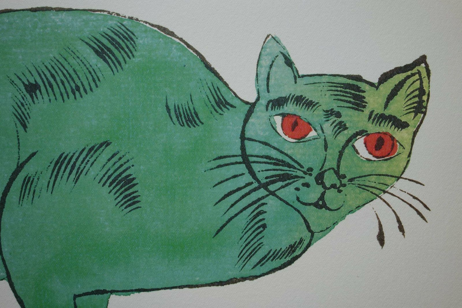 Fine Pop Art Limited Edition Print   Illustration   Cat, Andy Warhol, Signed & Numbered photo vinterior