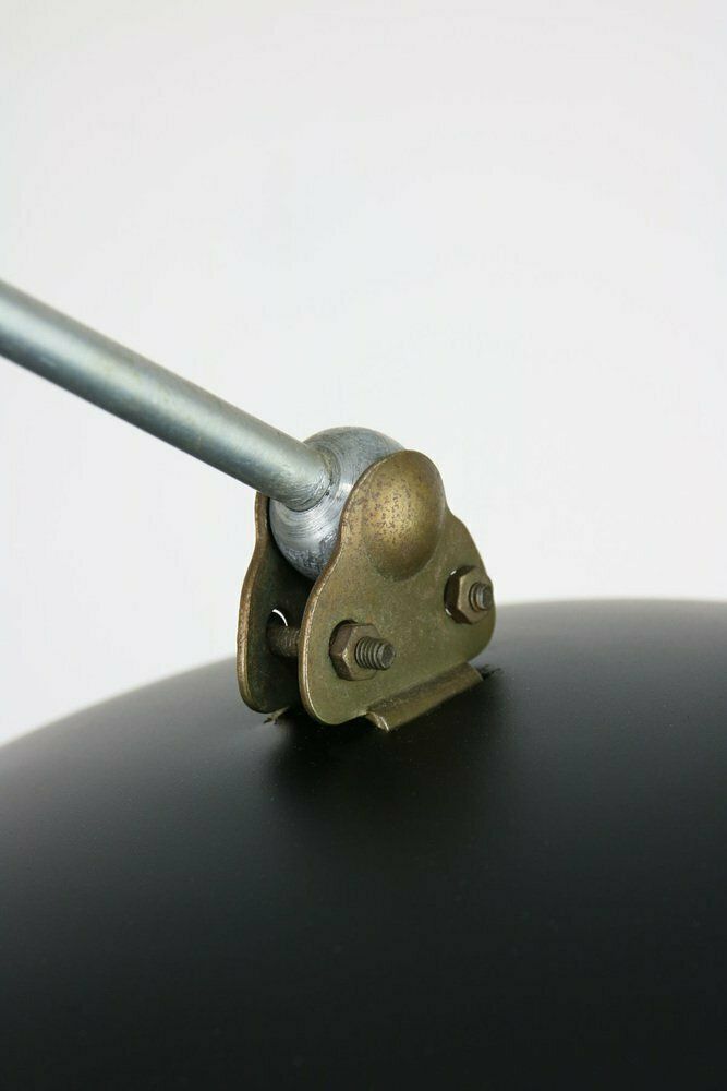 photo furniture Mid Century Italian Aluminum & Wood Floor Lamp With Reflector