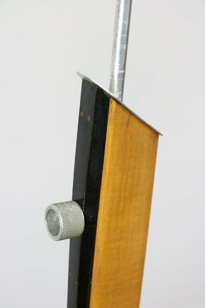 photo buy Mid Century Italian Aluminum & Wood Floor Lamp With Reflector