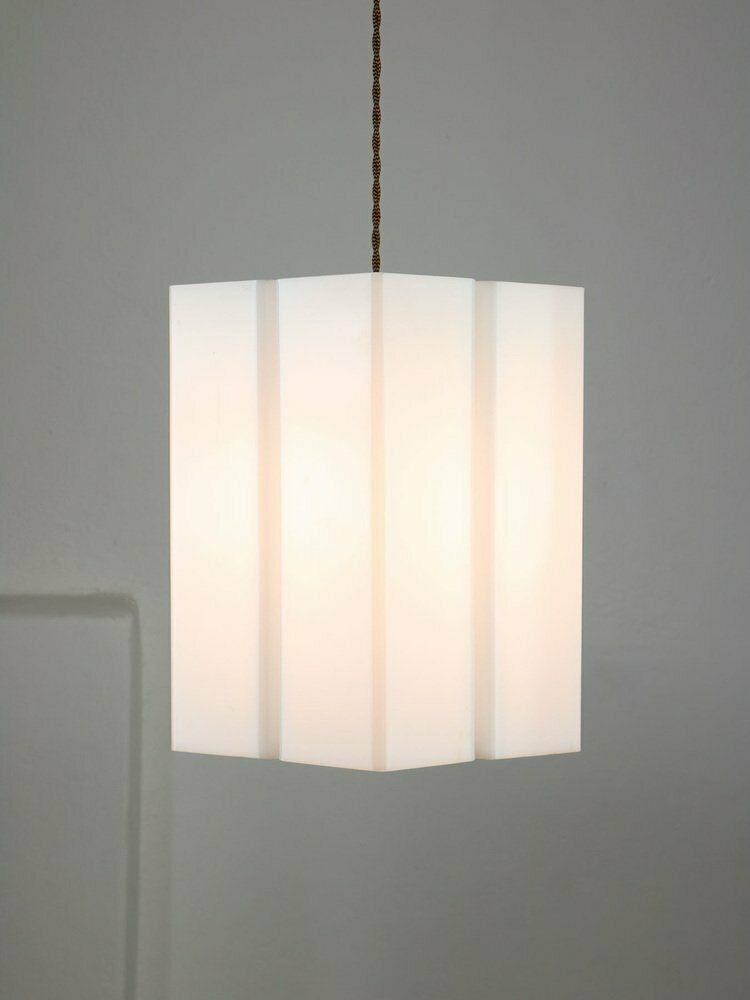 Vintage Italian Acrylic Glass Tower Pendant Lamp photo for sale