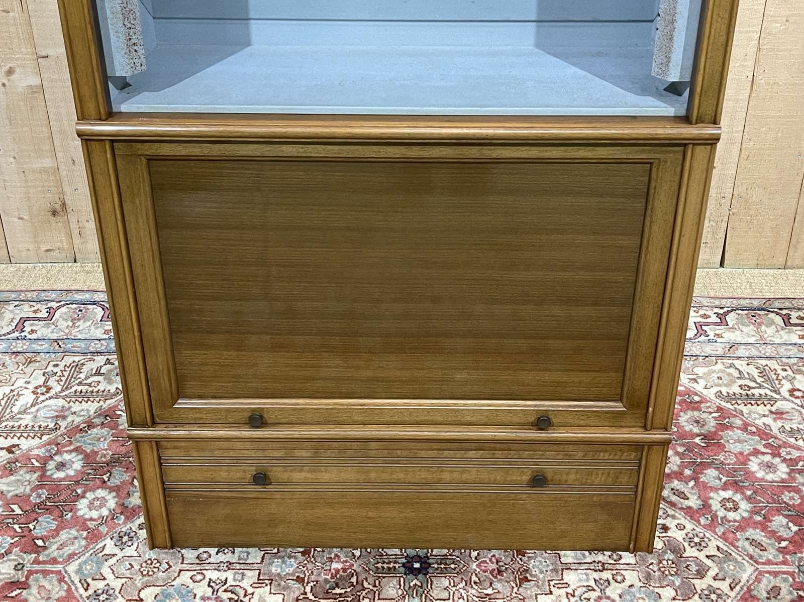 Walnut And Oak Showcase From Md, 1960s photo buy