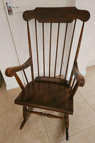 Beautiful 1950's Oak Rocking Chair photo buy