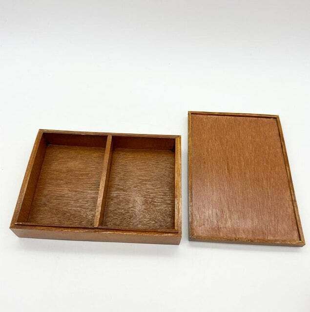 Vintage Small Wooden Box With Clipper Ship On Lid, Jewellery Box, photo for sale