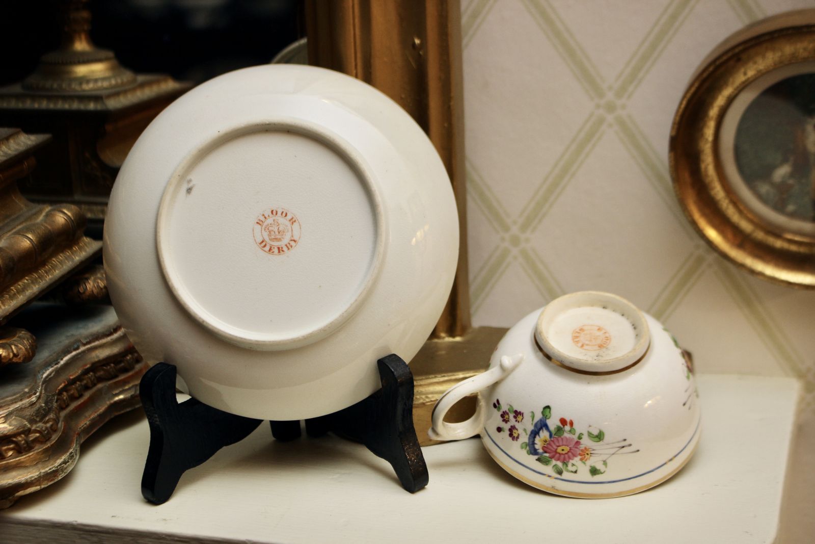 A Pretty Little Bloor Crown Derby Tea Cup, C.1820, Hand Painted photo Home Decor