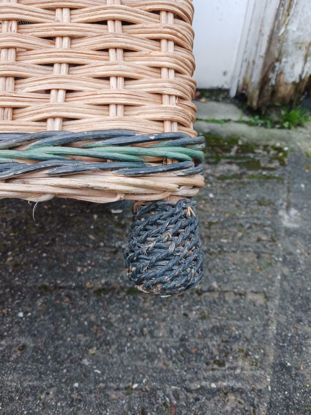 1980's Vintage  Rattan Chair Retailed By Heals photo vinterior