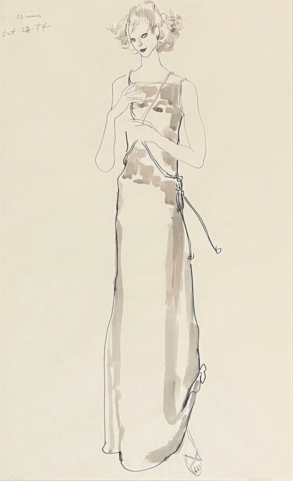 'Fashion Illustration III' By Brian Stonehouse Mbe (1918 1998) photo furniture