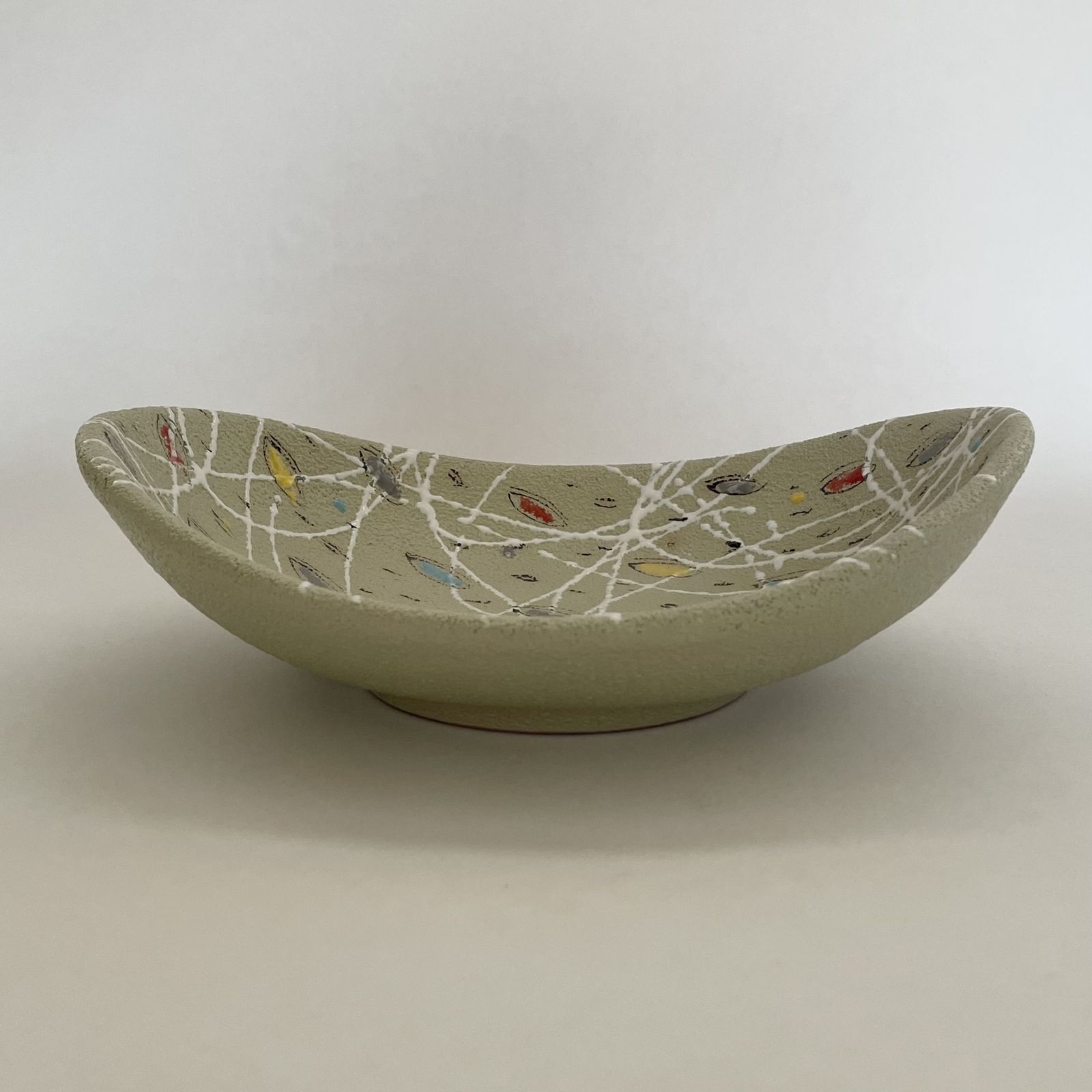 Beautiful Midcentury Italian Ceramic Bowl By Fratelli Fanciullacci 1950s photo for sale