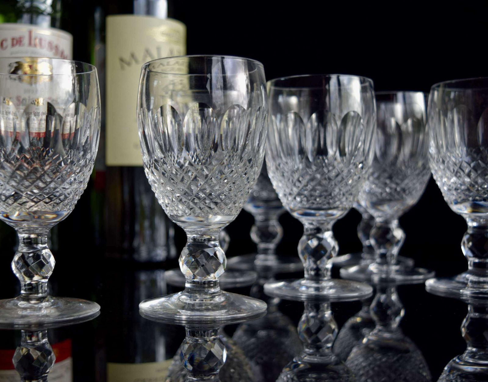 9 Waterford Crystal Colleen Short Stem Wine Glasses 4 ½” photo Home Decor