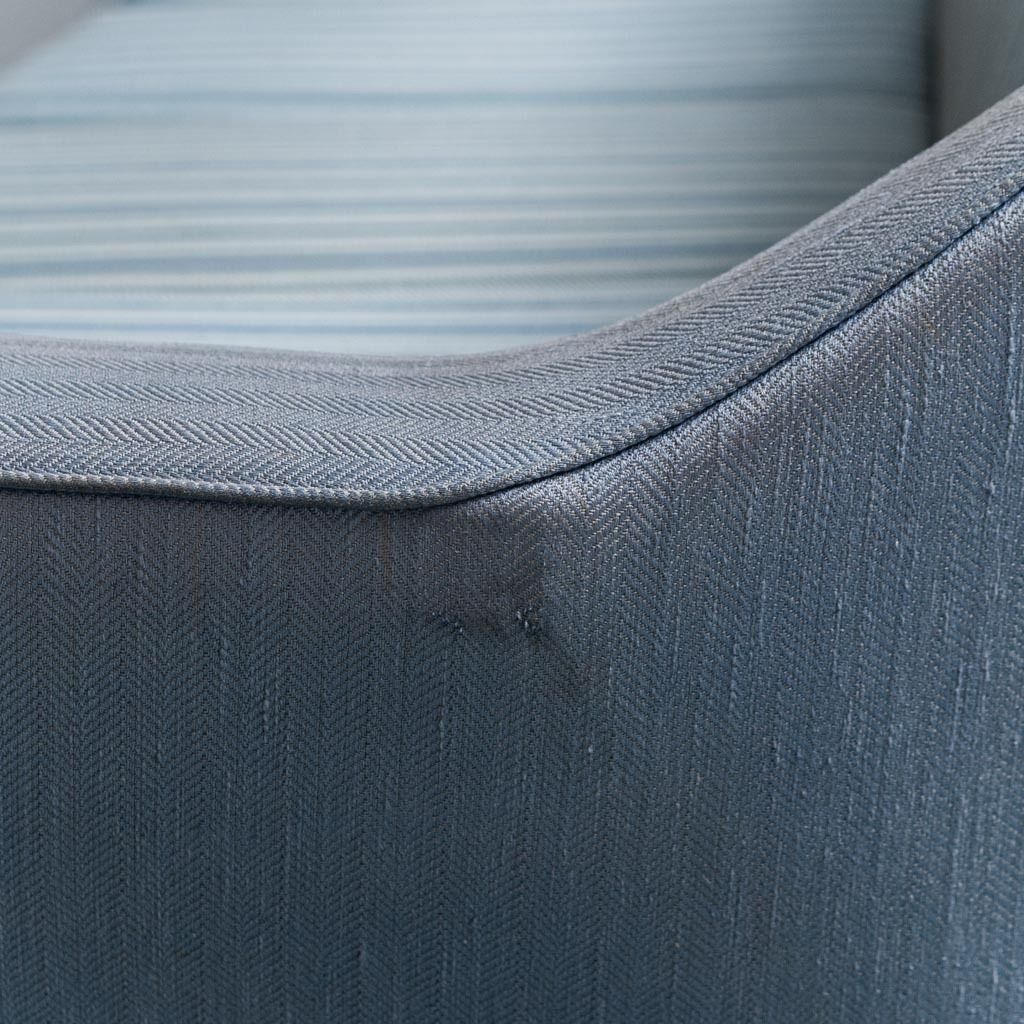 1879.37 4 Seater Sofa In Blue Wood Fabric From The 1960s, Modern Vintage photo