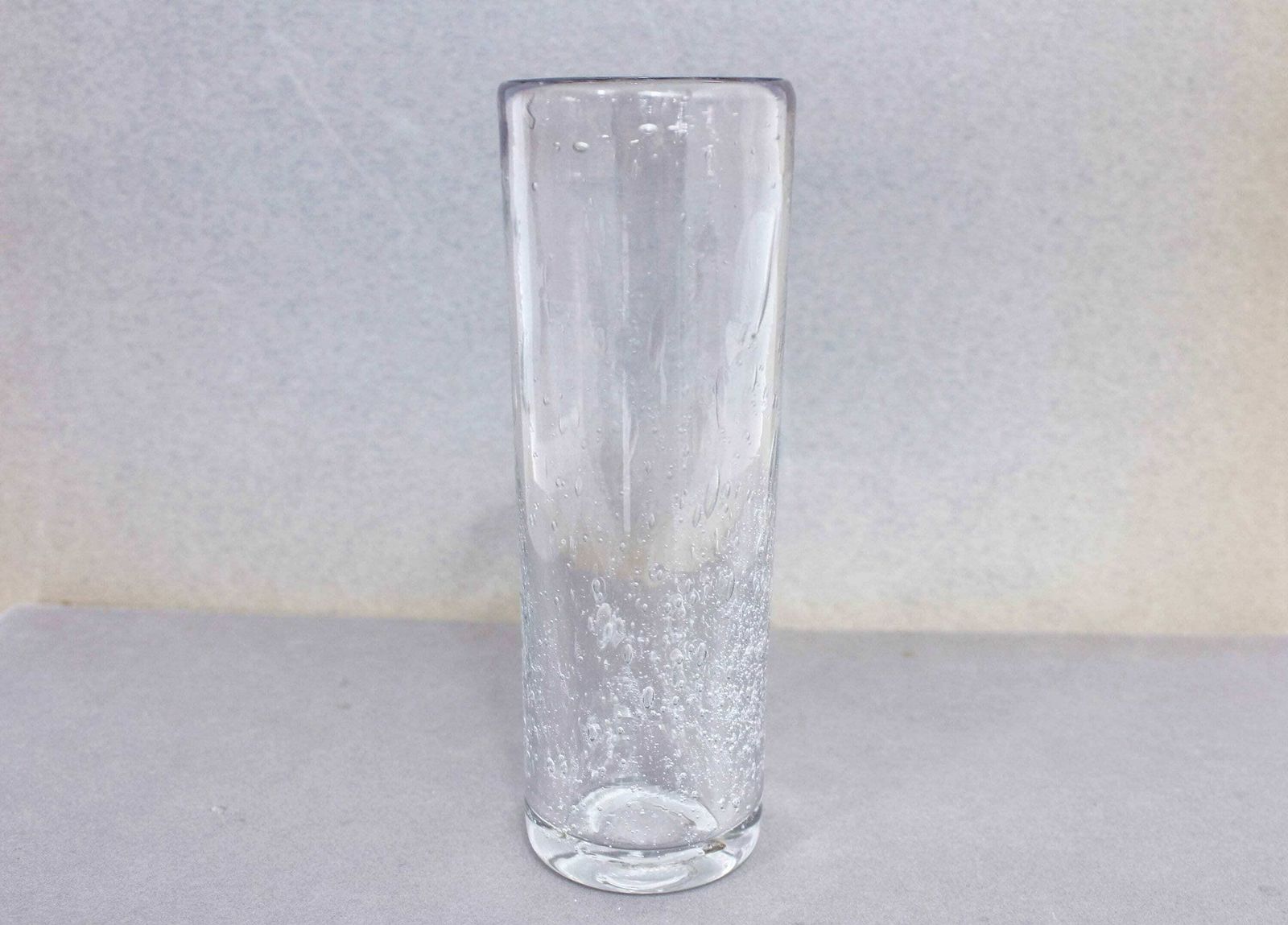 Glass Vase From The 70s With Bubble Inlay photo for sale
