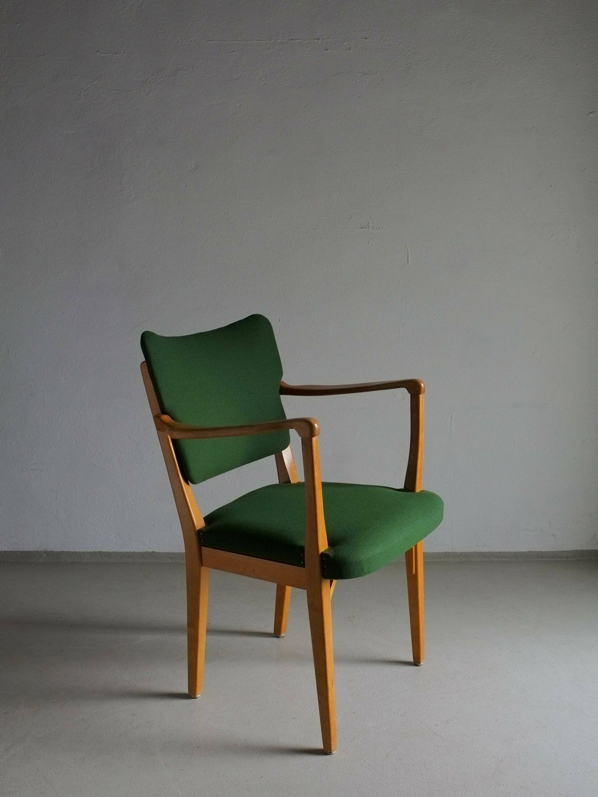 Green Beech Wood Armchair | Nordiska Kompaniet | Sweden | Vintage photo furniture