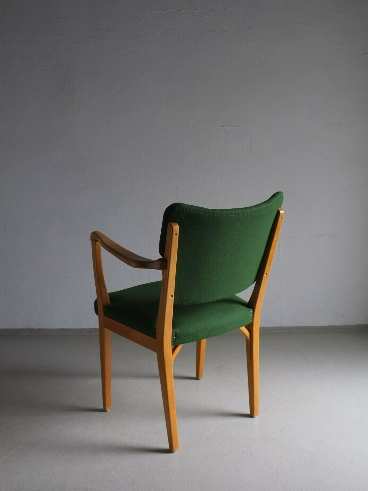 Green Beech Wood Armchair | Nordiska Kompaniet | Sweden | Vintage photo vinterior