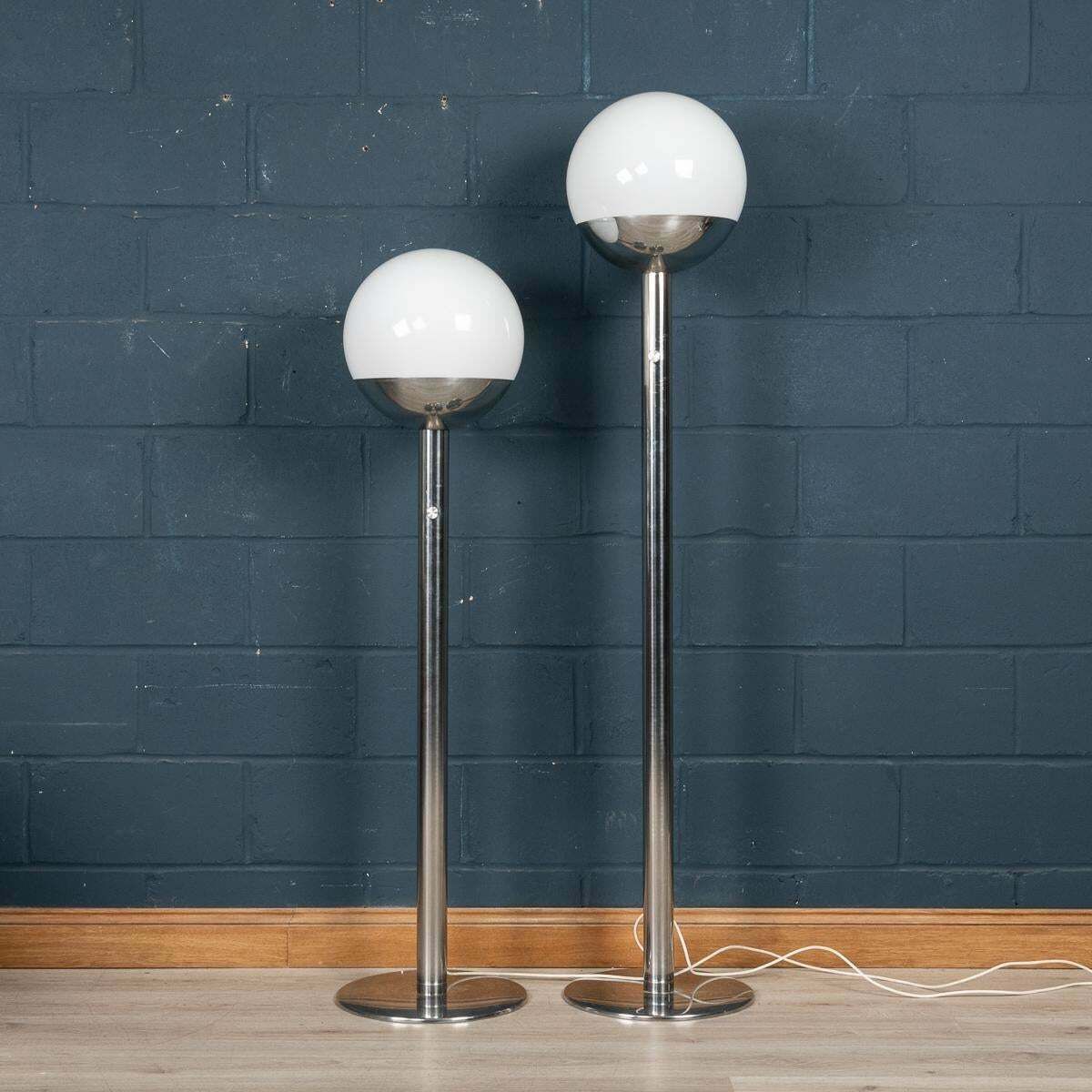 Graduated Pair Of Floor Lamps, Pia Guidetti Crippa For Luci Italia, C.1970 photo furniture
