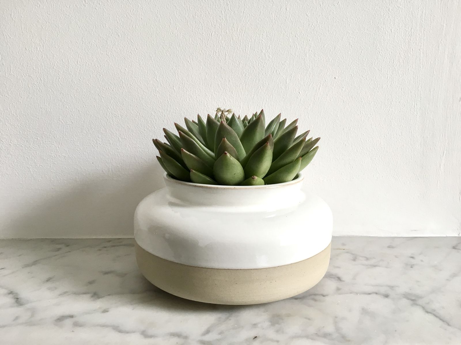 Handmade Stoneware Pottery From France   Squat Vase